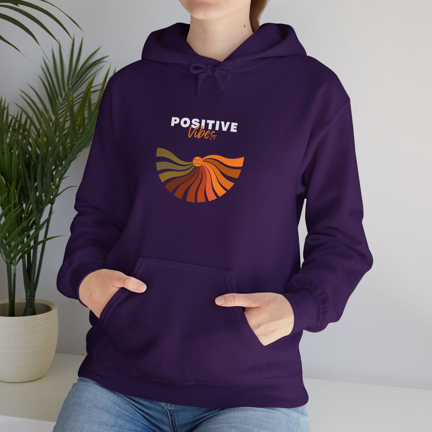 Positive Vibes Unisex Heavy Blend™ Hooded Sweatshirt