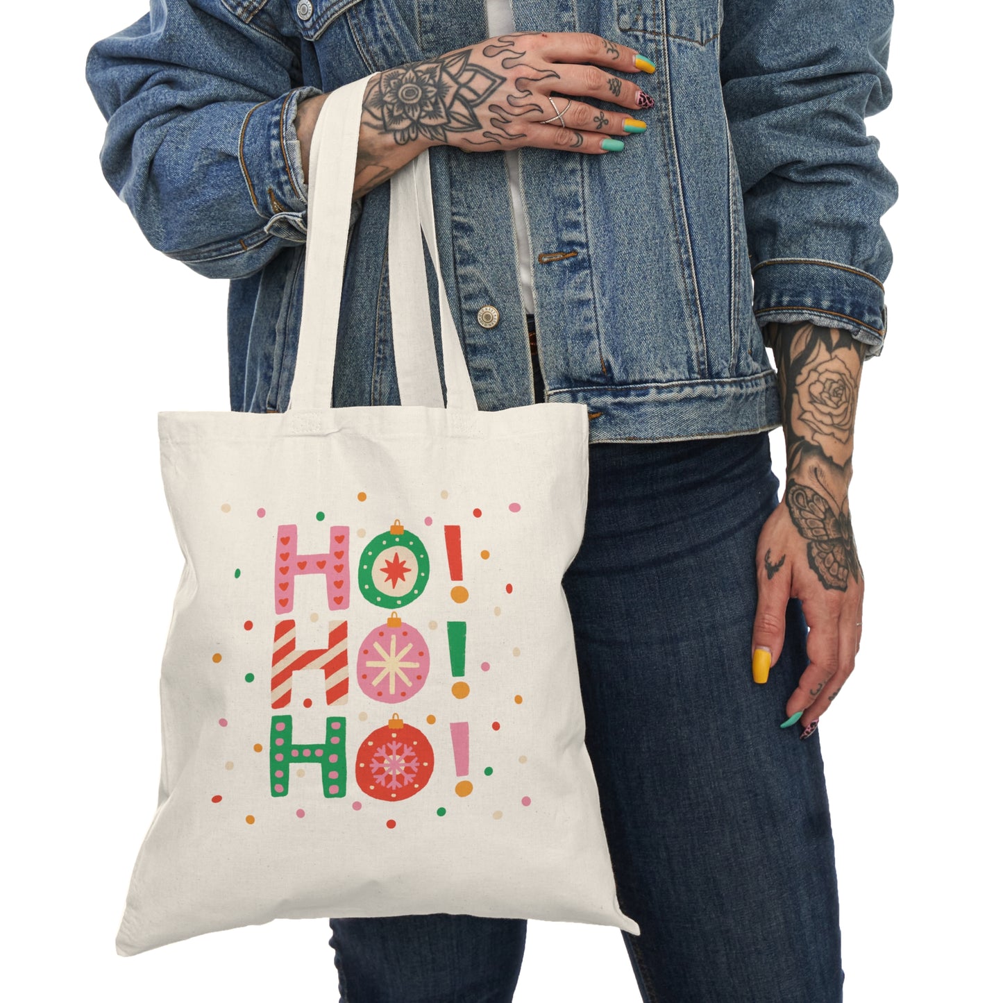 Ho! Ho! Ho! Natural Tote Bag