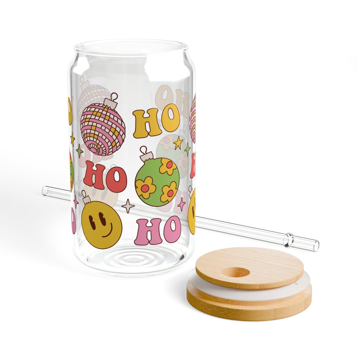 Ho Ho Ho Sipper Glass, 16oz