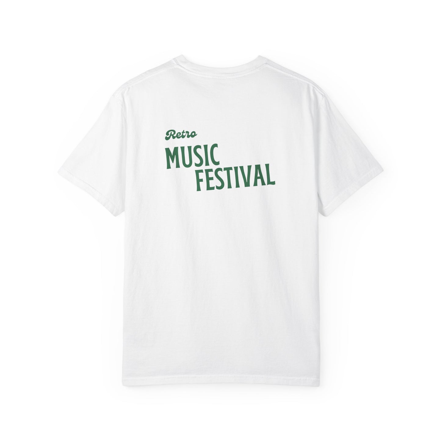 Retro Music Festival Unisex Garment-Dyed T-shirt