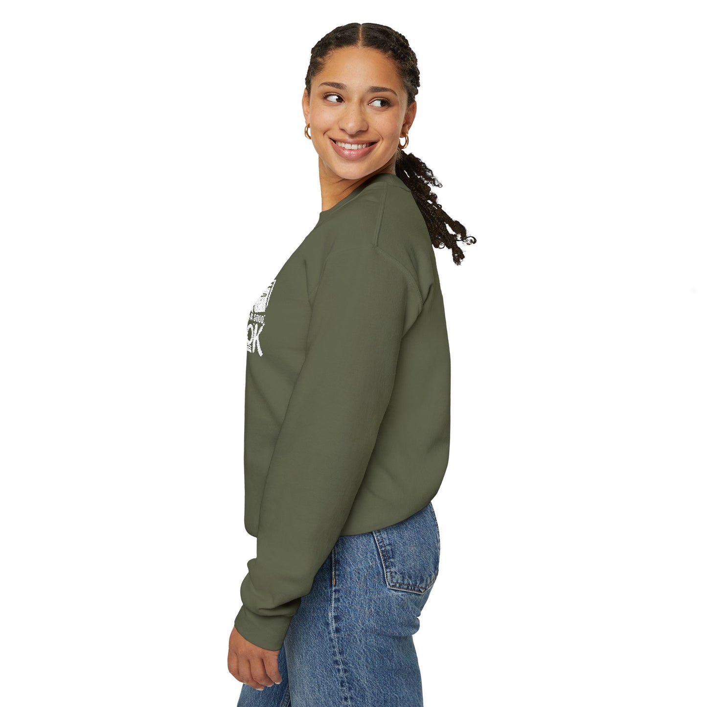 Get Lost In A Book Unisex Heavy Blend™ Crewneck Sweatshirt (Embroidery Decoration)