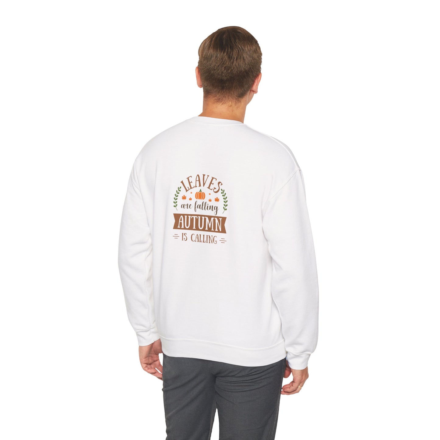 Leaves Are Falling Autumn Is Calling Unisex Heavy Blend™ Crewneck Sweatshirt