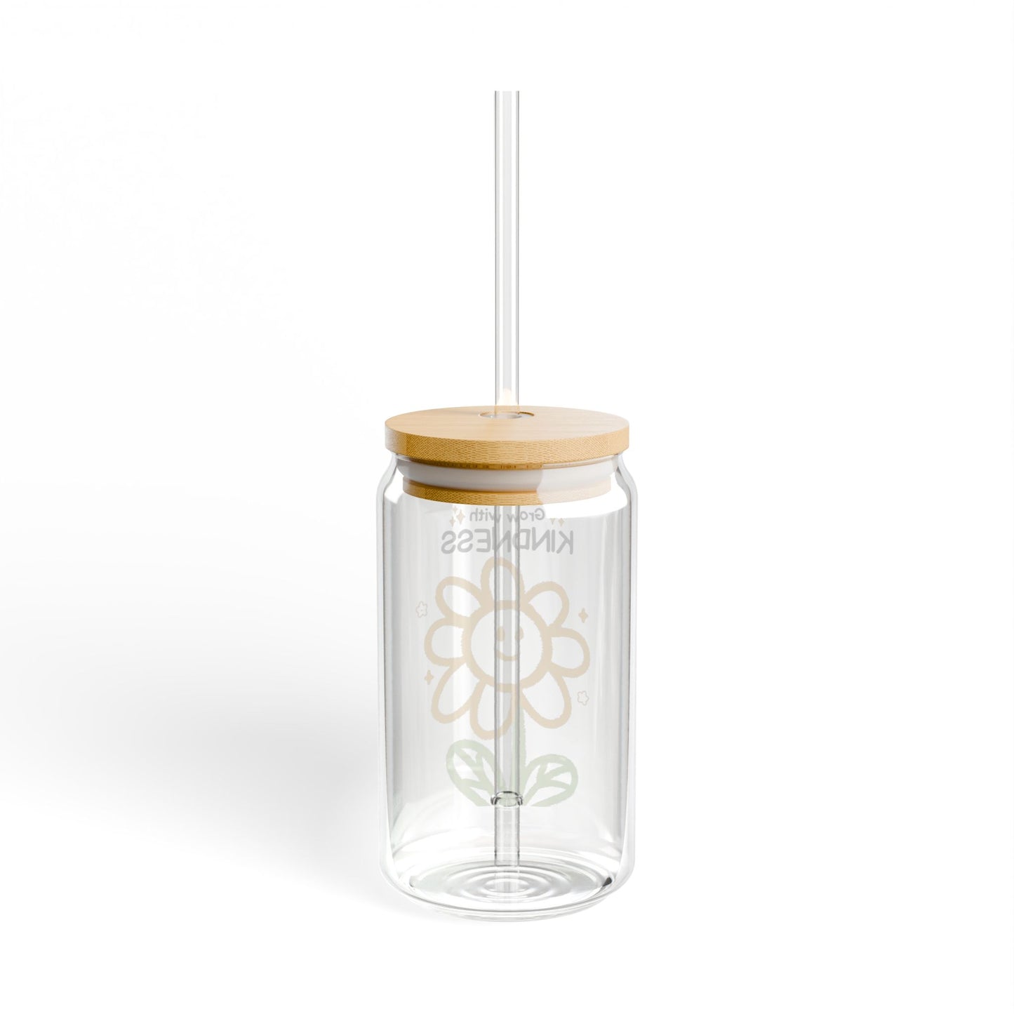 Grow With Kindness Sipper Glass, 16oz