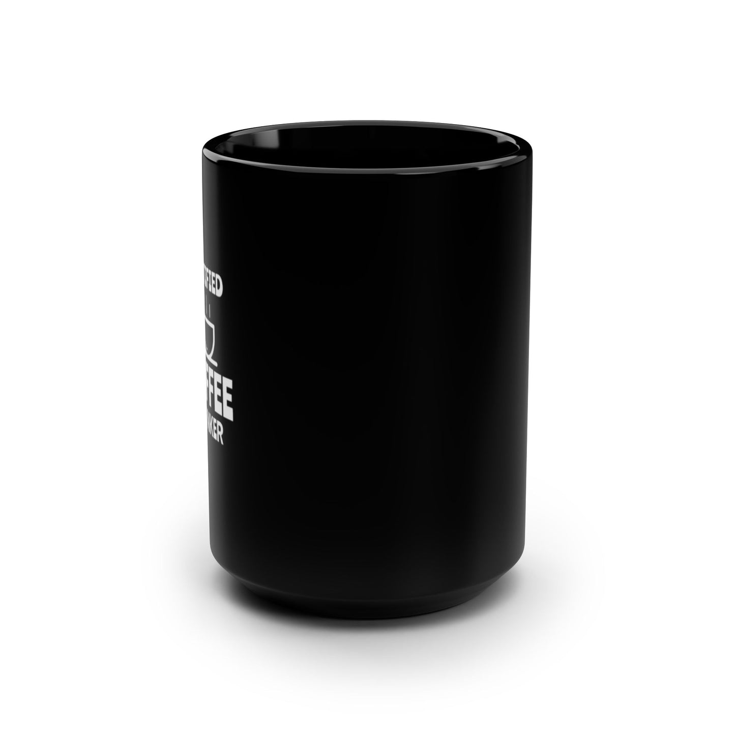 Certified Coffee Drinker Black Mug, 15oz