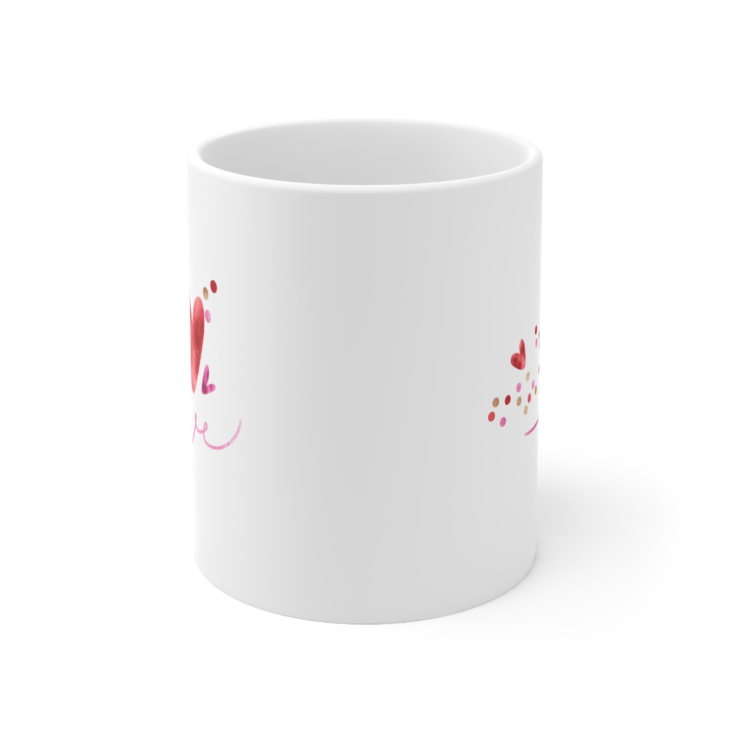 Romantic Valentine's Day Ceramic Coffee Mug, 11oz