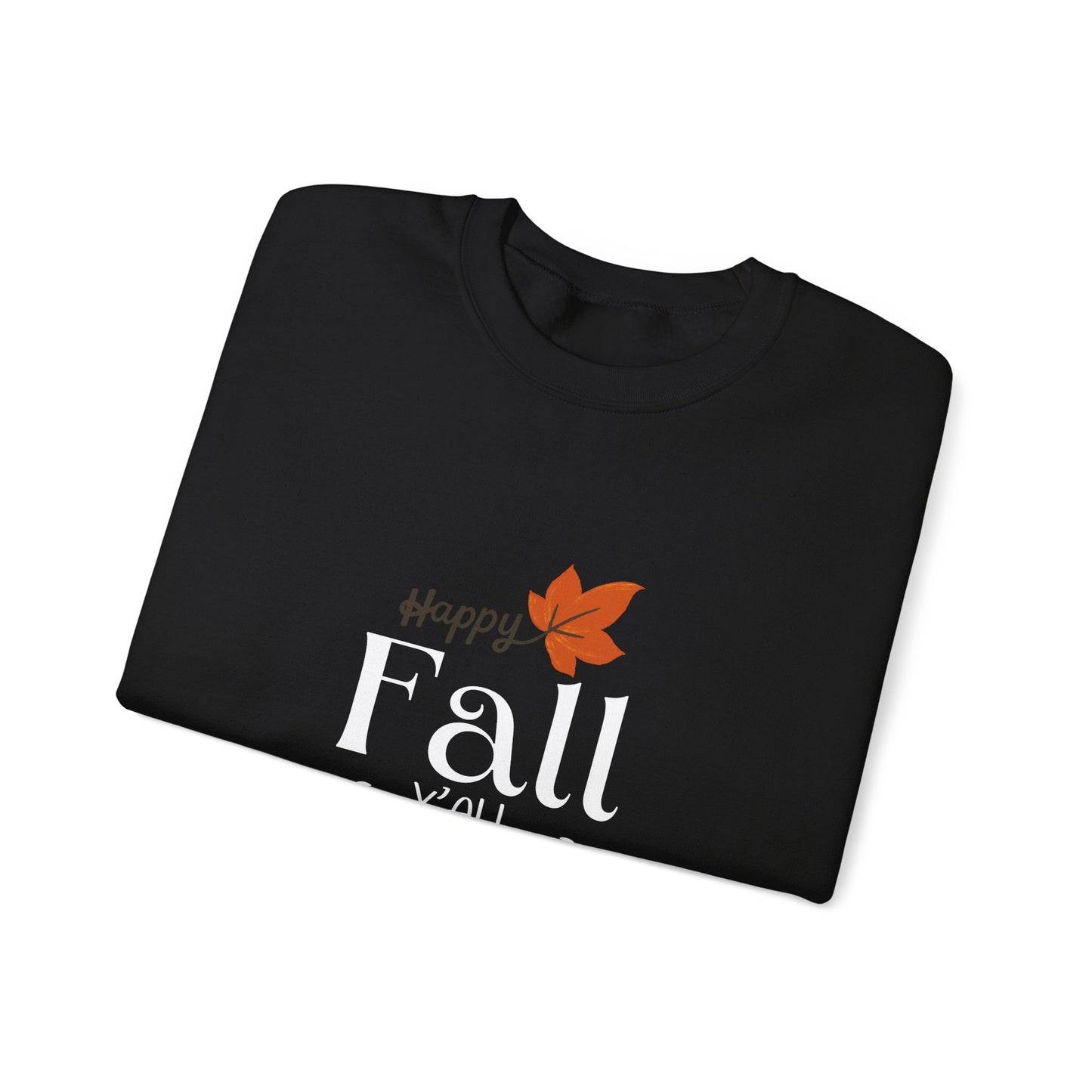 Happy Fall Y'all Unisex Heavy Blend™ Crewneck Sweatshirt