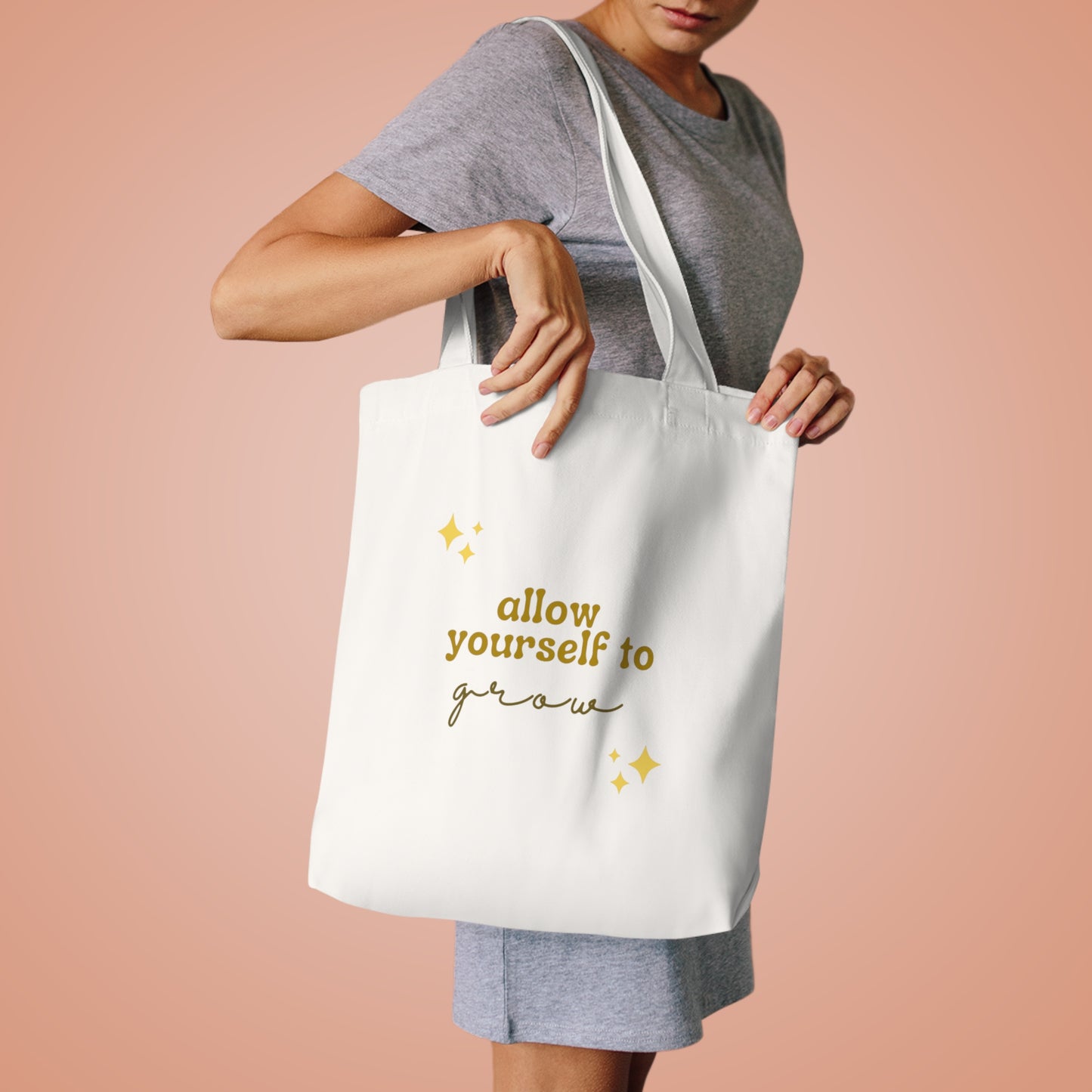 Allow Yourself to Grow Cotton Tote Bag