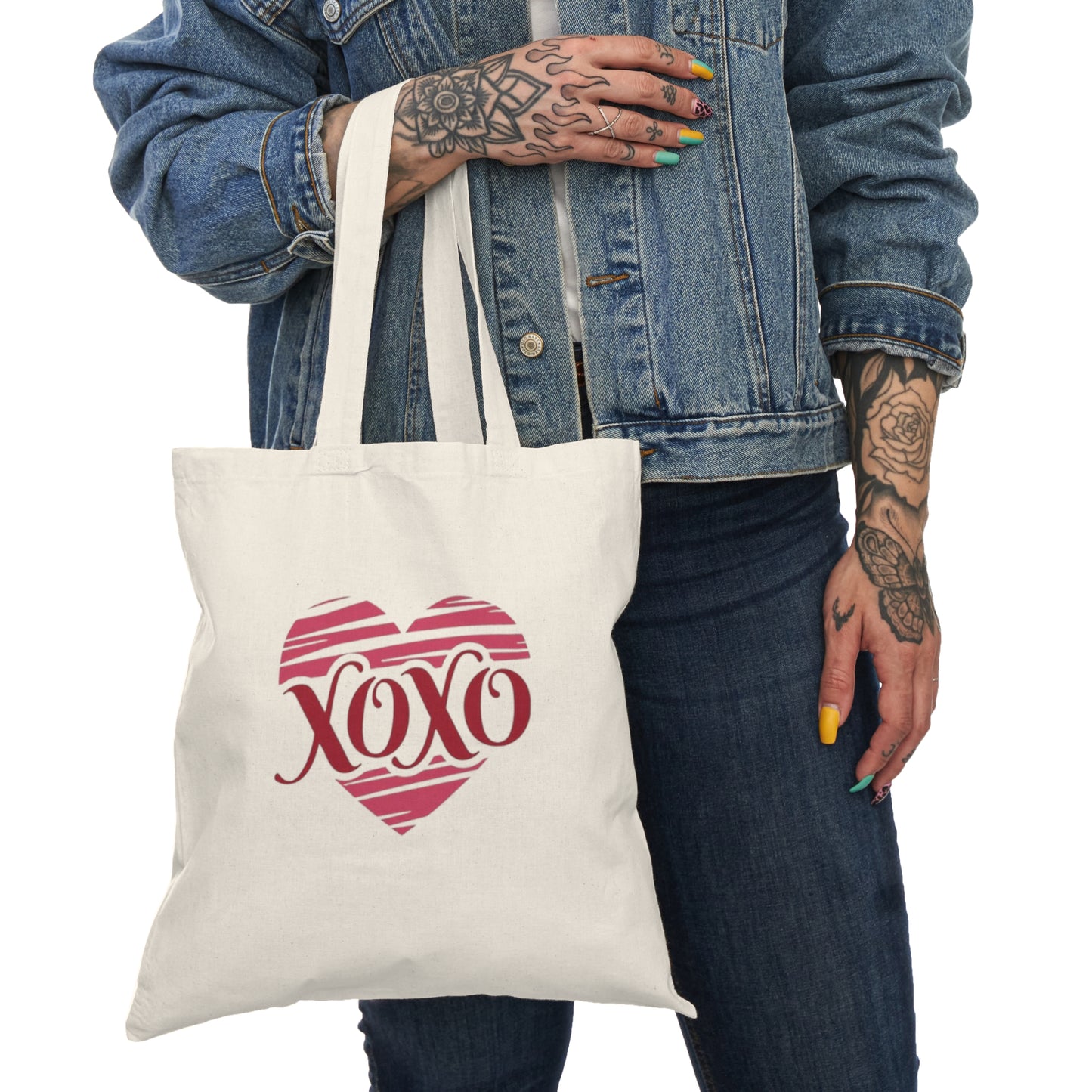 XOXO Natural Tote Bag