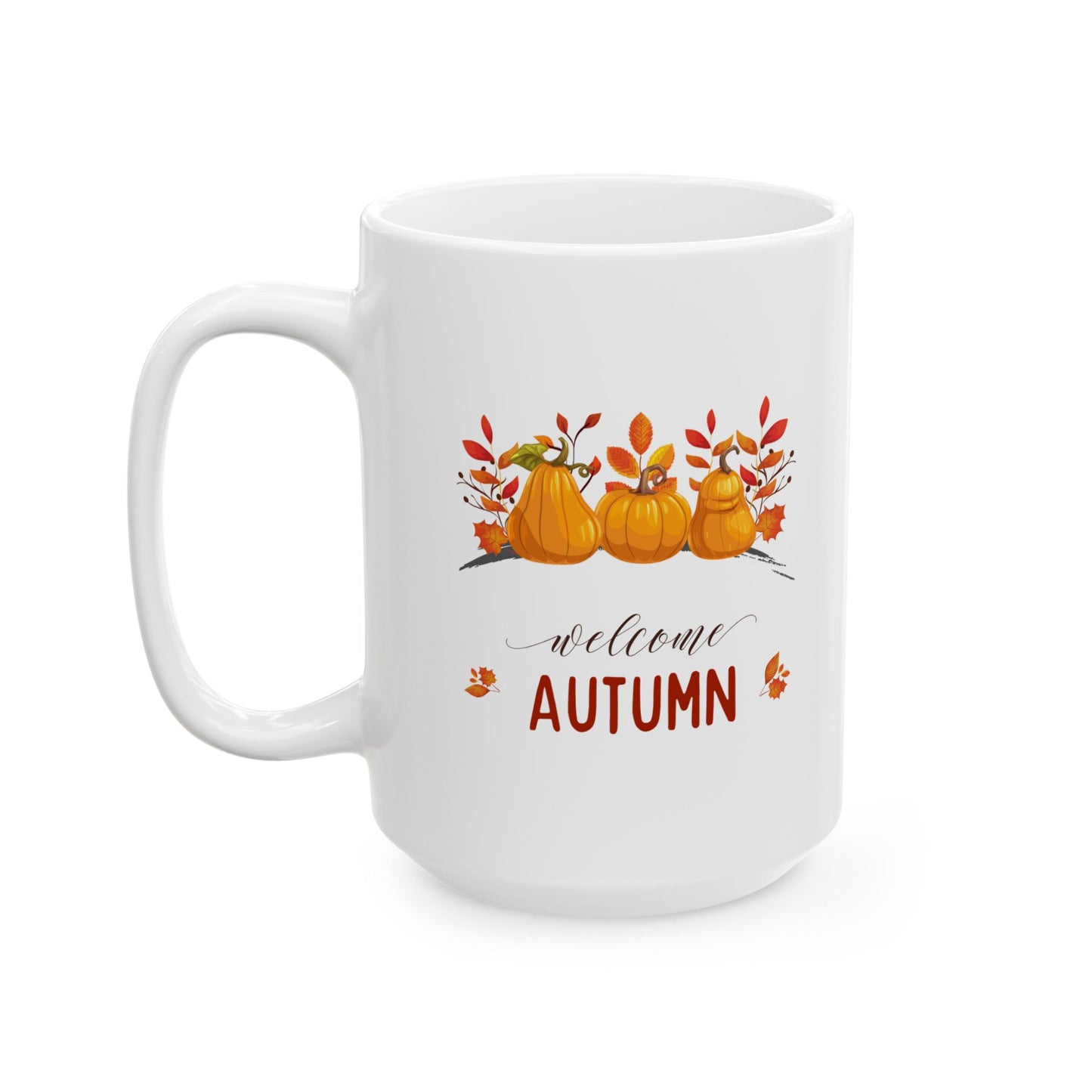Welcome Autumn Ceramic Mug, (11oz, 15oz)