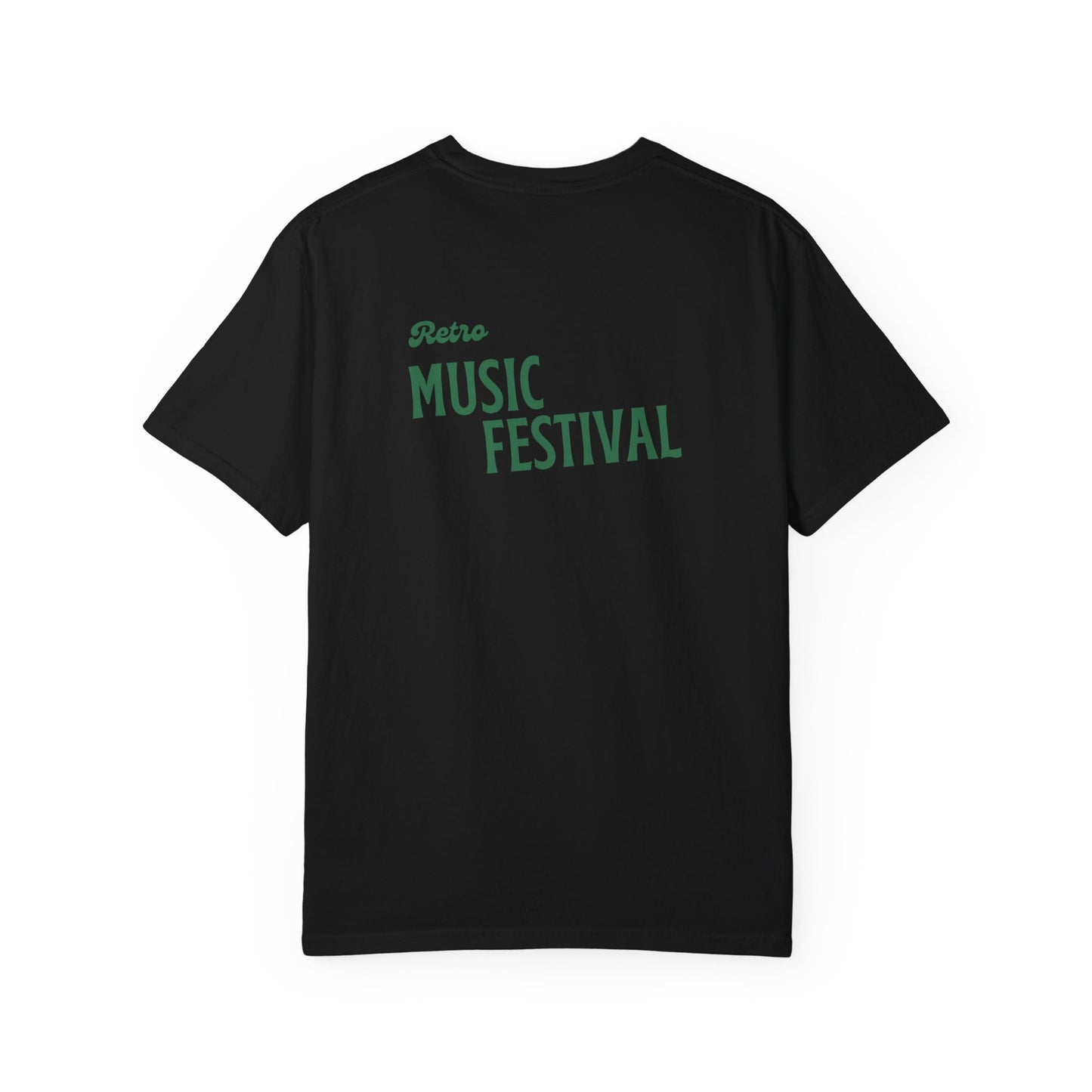 Retro Music Festival Unisex Garment-Dyed T-shirt