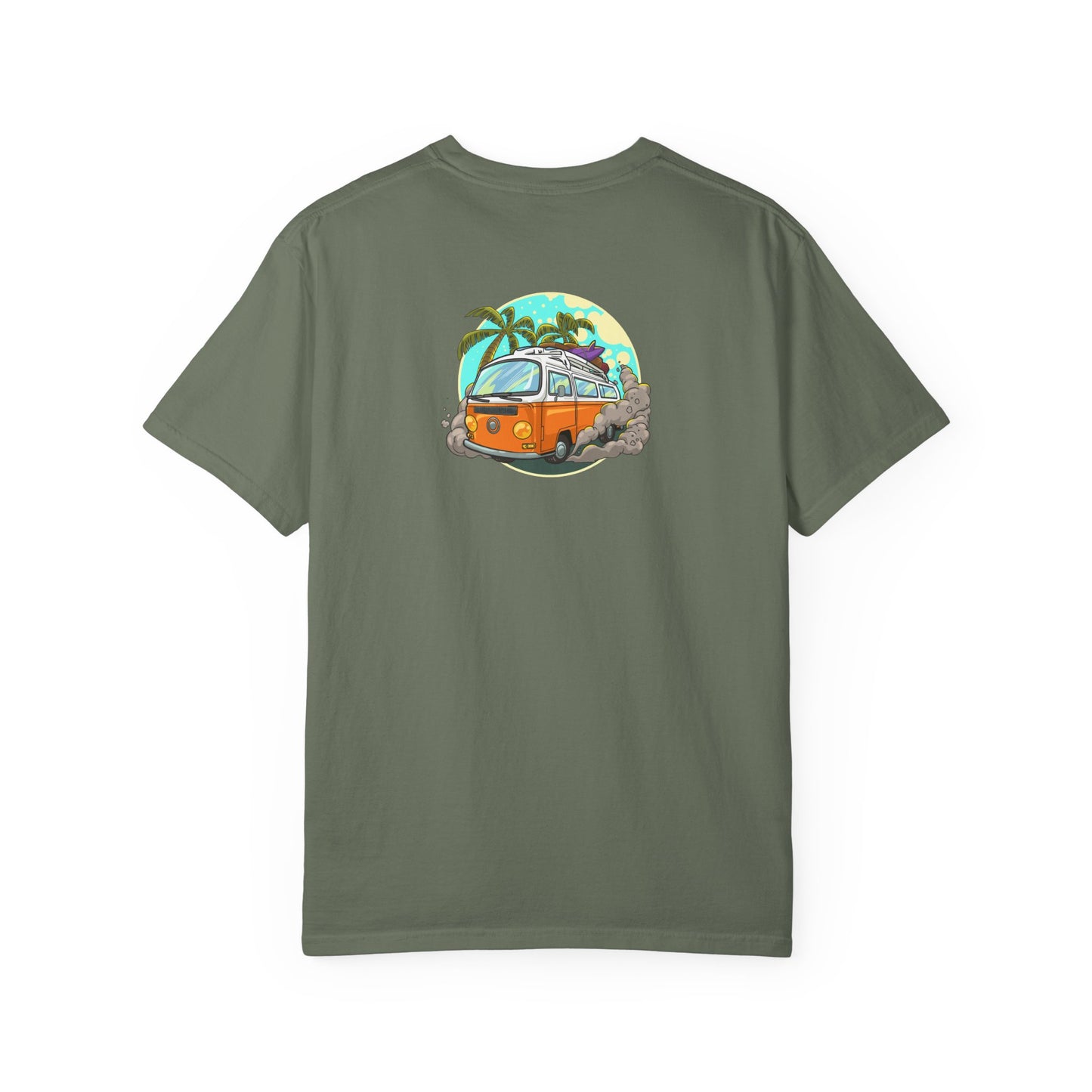 Tropical Beach Unisex Garment-Dyed T-shirt