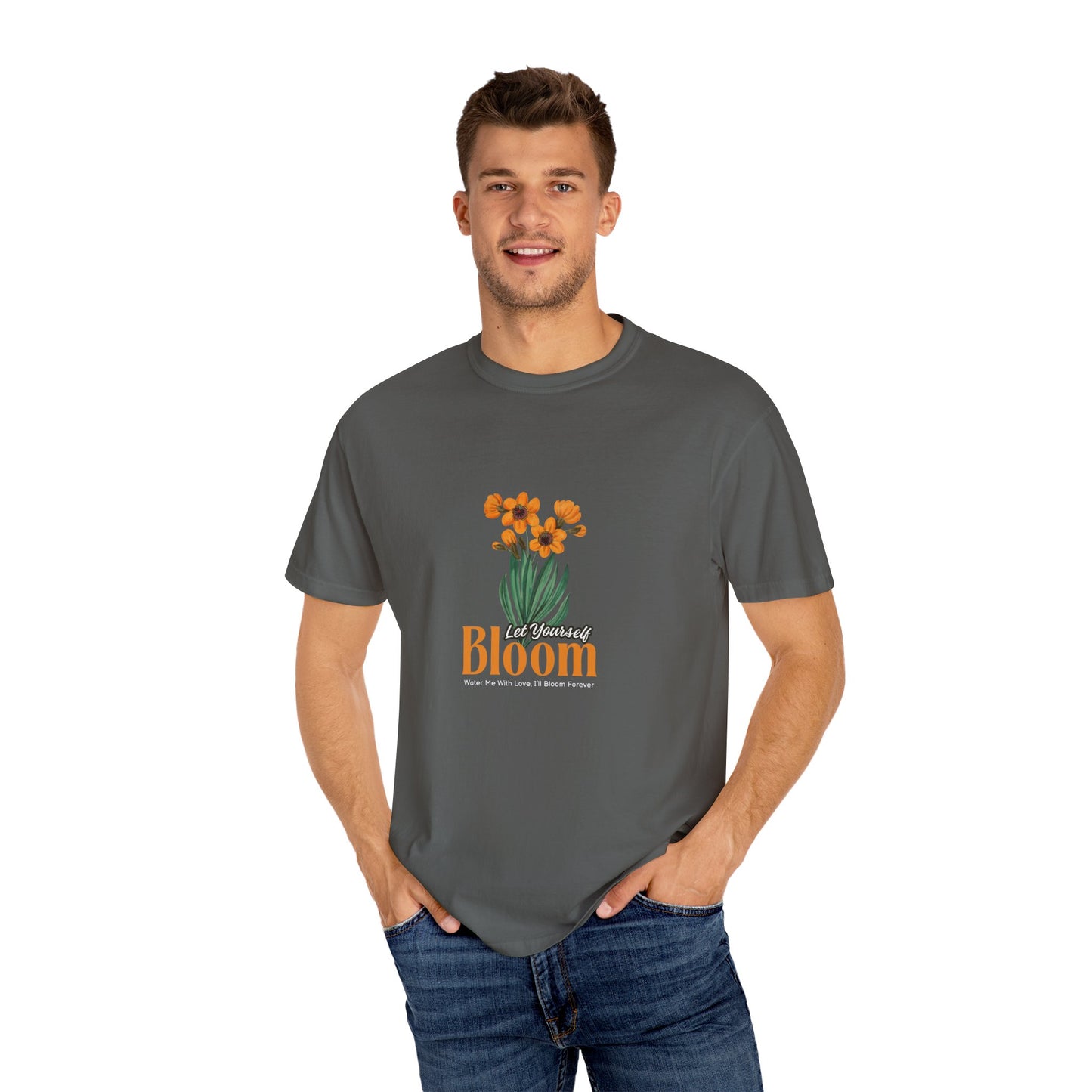 Let Your Self Bloom Unisex Garment-Dyed T-shirt