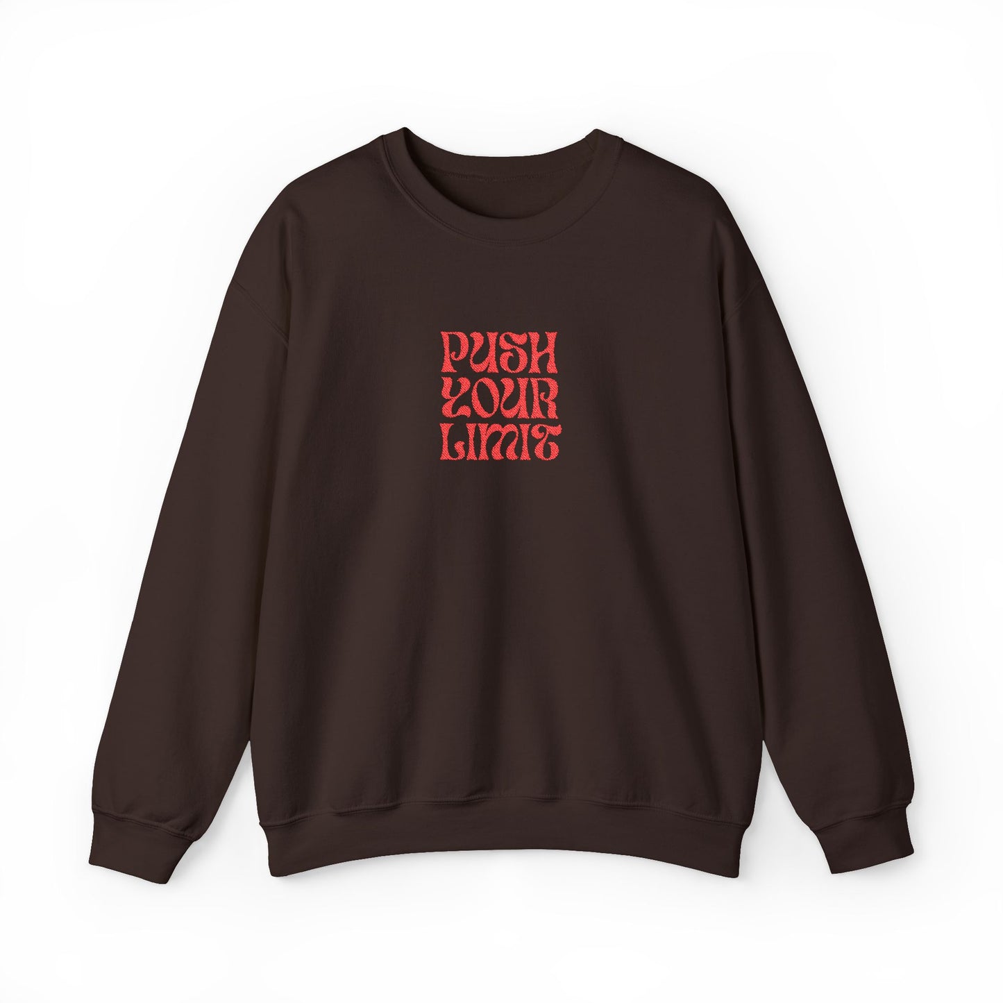 Push Your Limits Unisex Heavy Blend™ Crewneck Sweatshirt (Embroidery Decoration)