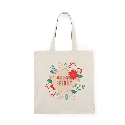 Merry Bright Natural Tote Bag