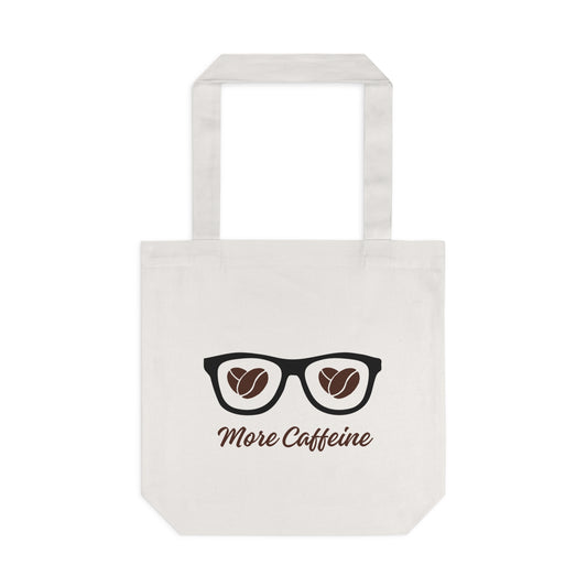 Glasses And Coffee Cotton Tote Bag