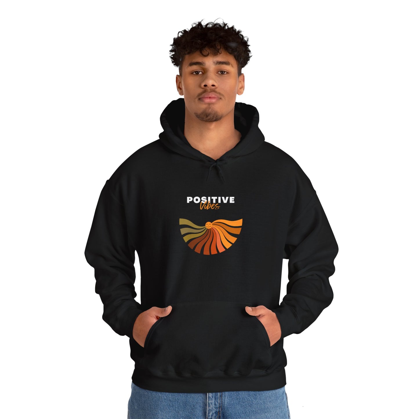 Positive Vibes Unisex Heavy Blend™ Hooded Sweatshirt