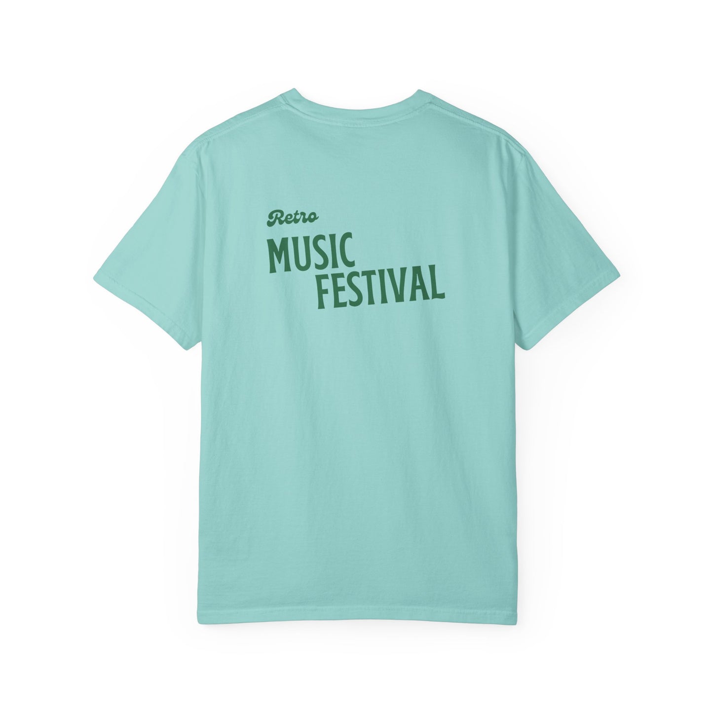 Retro Music Festival Unisex Garment-Dyed T-shirt