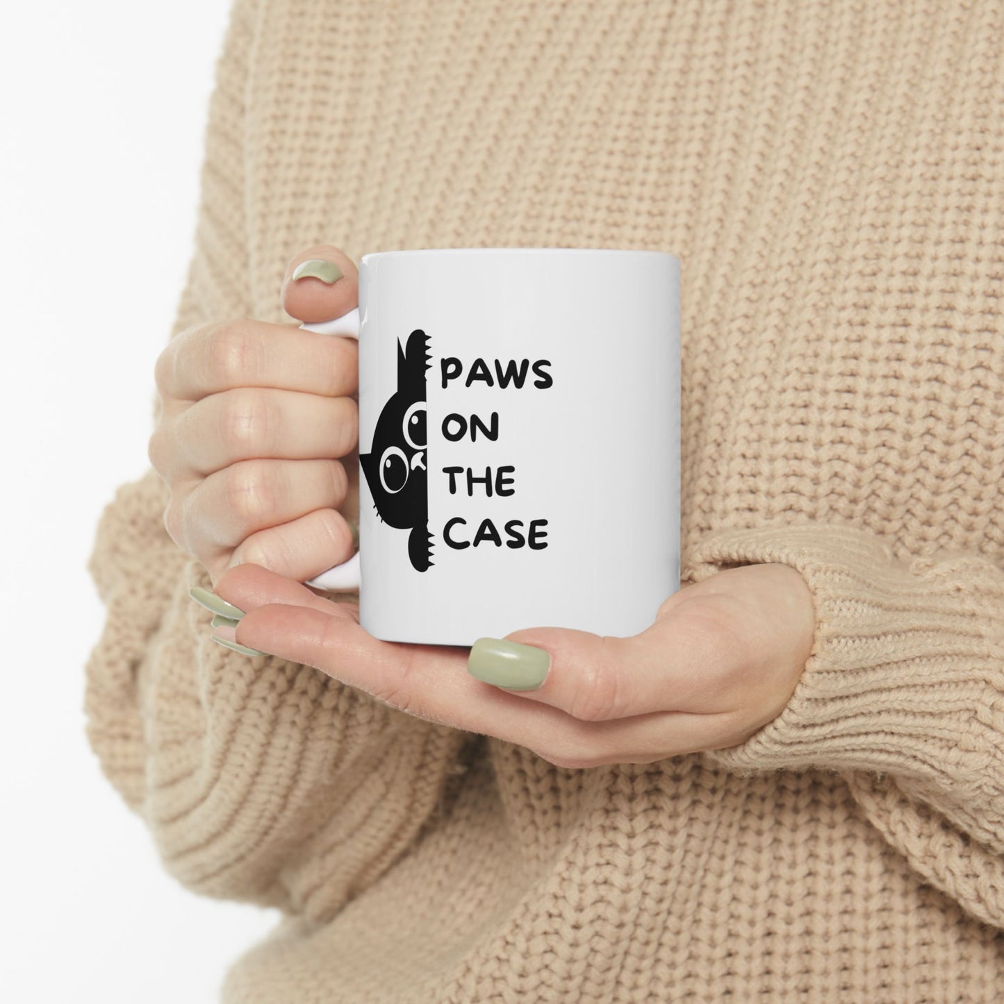 Paws On The Case Ceramic Mug, (11oz, 15oz)