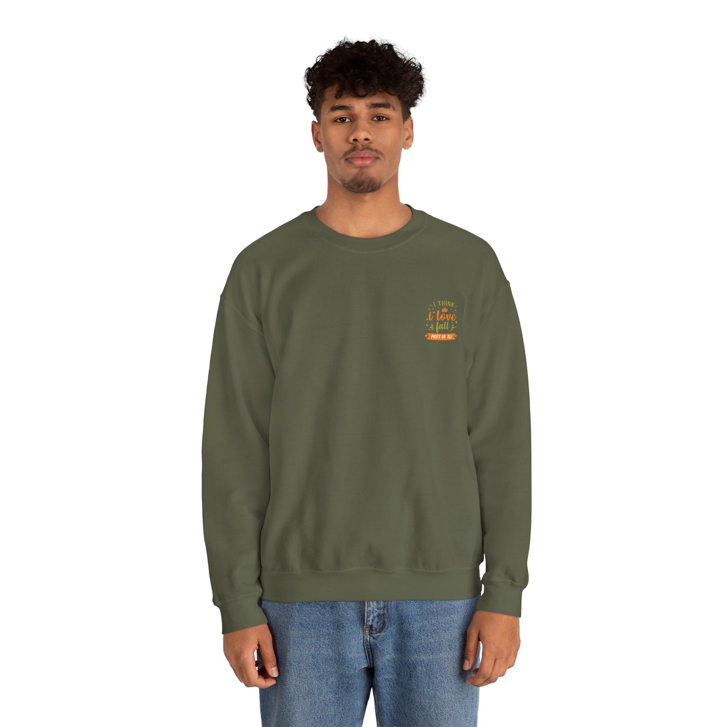 I Think I Love Fall Most Of All Unisex Heavy Blend™ Crewneck Sweatshirt