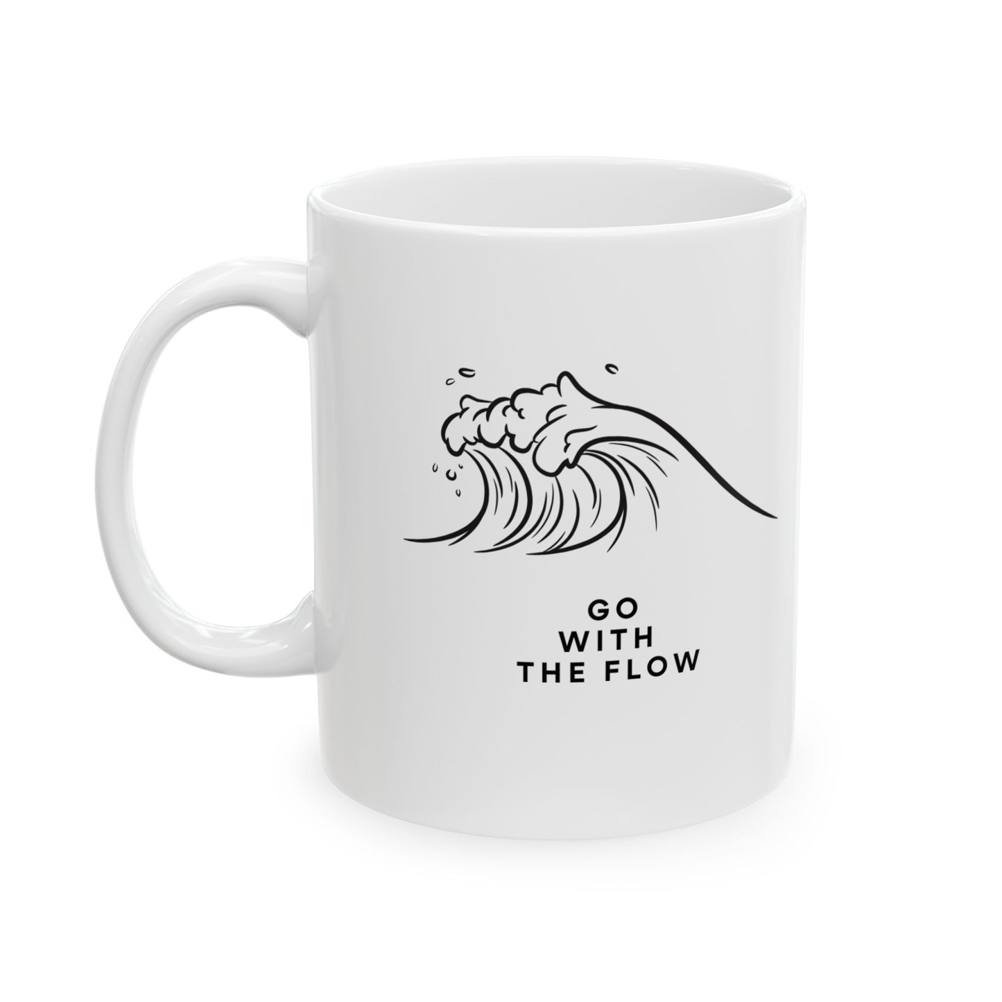 Go With The Flow Ceramic Mug, (11oz, 15oz)