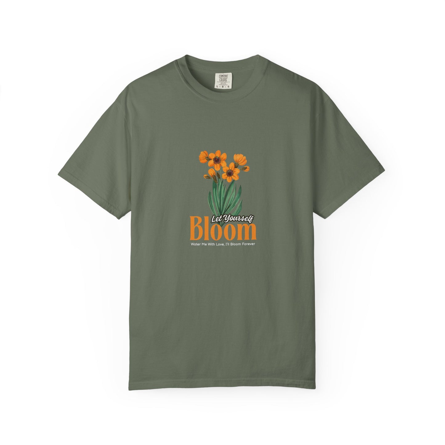 Let Your Self Bloom Unisex Garment-Dyed T-shirt
