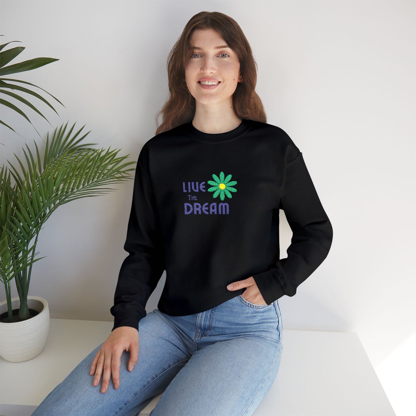 Live The Dream Unisex Heavy Blend™ Crewneck Sweatshirt