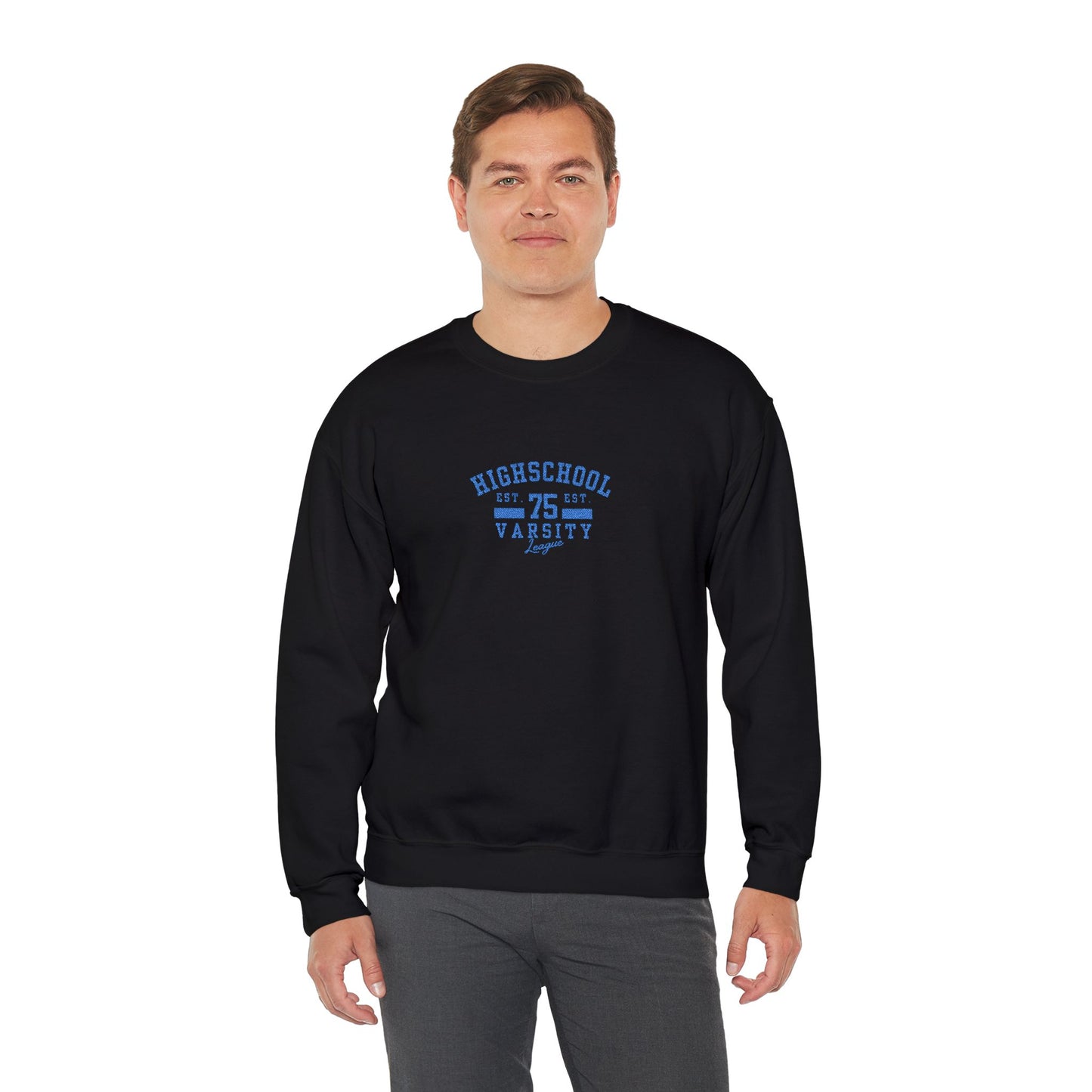Highschool Unisex Heavy Blend™ Crewneck Sweatshirt (Embroidery Decoration)