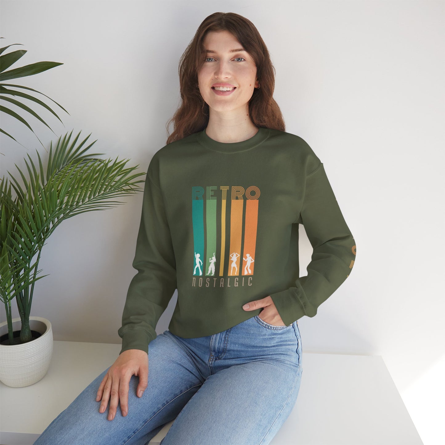 Retro Nostalgic Unisex Heavy Blend™ Crewneck Sweatshirt