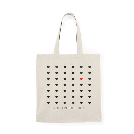 You Are The One Natural Tote Bag