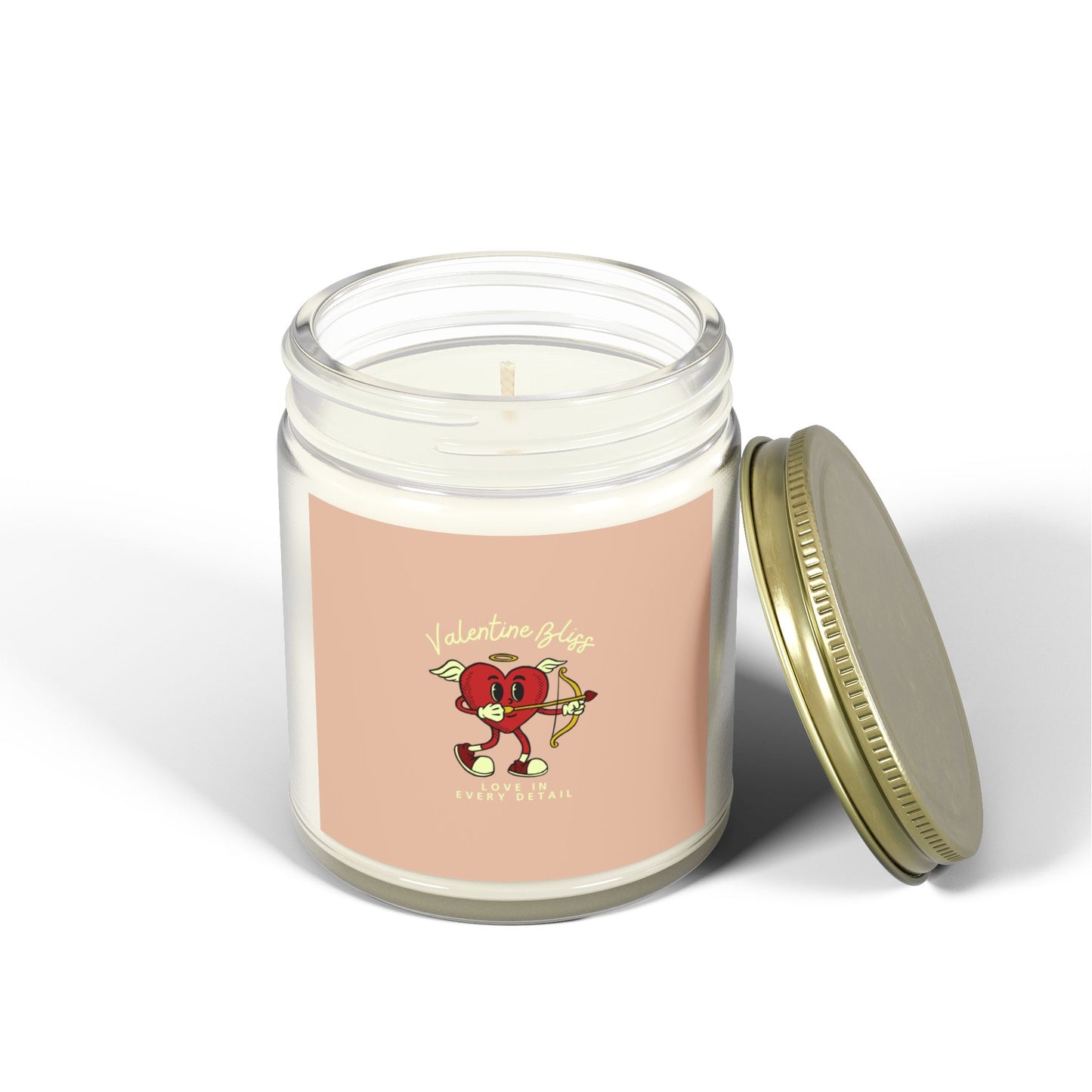 Cashmere Musk Scented , Coconut Apricot Wax Candle (9oz)