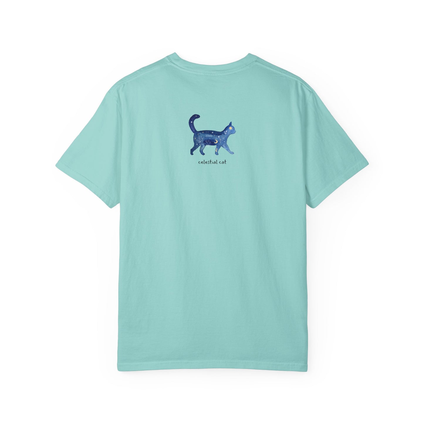 Celestial Cat Unisex Garment-Dyed T-shirt