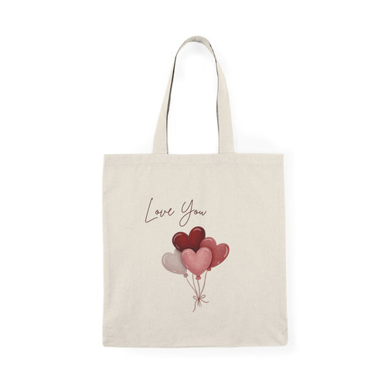 Love You Natural Tote Bag