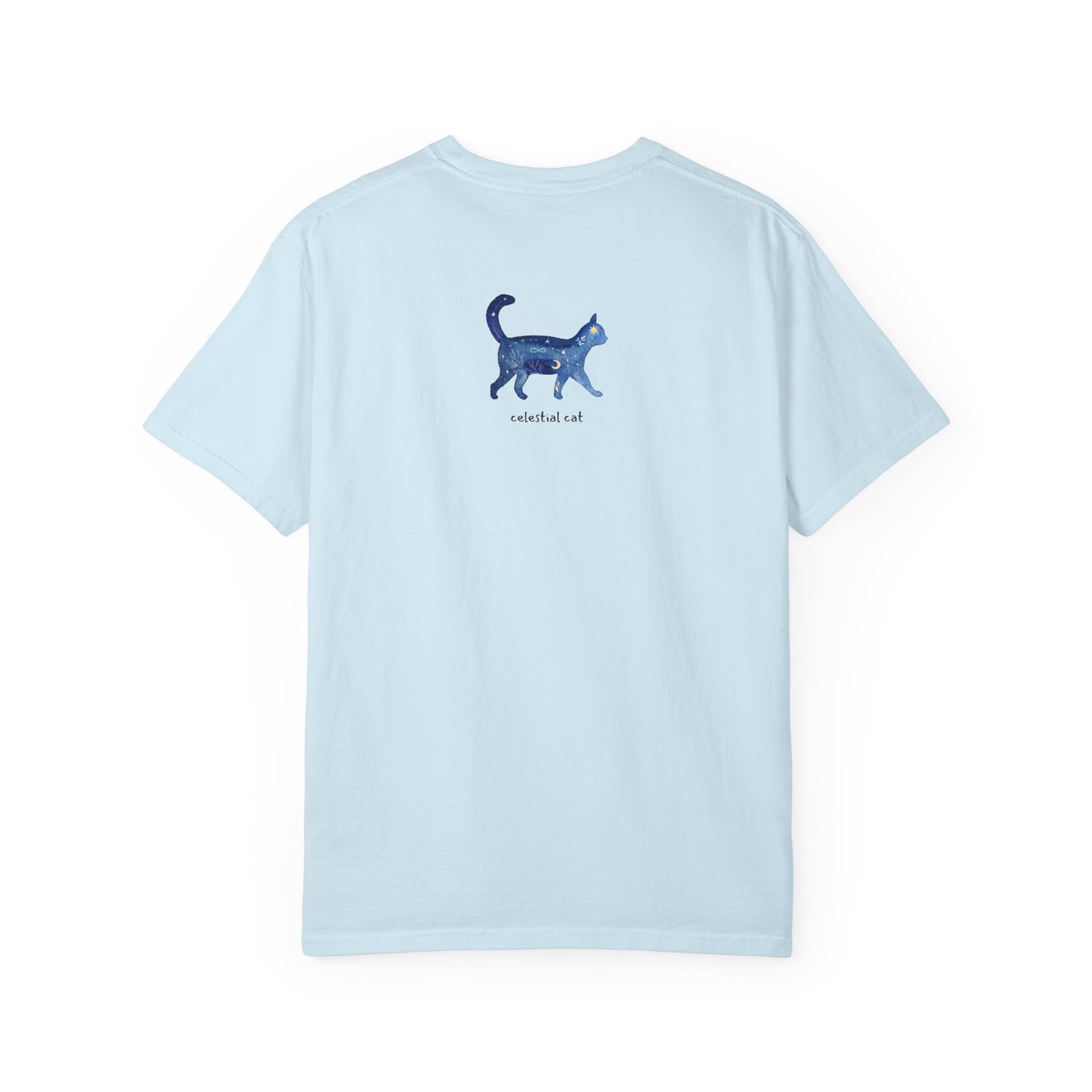 Celestial Cat Unisex Garment-Dyed T-shirt