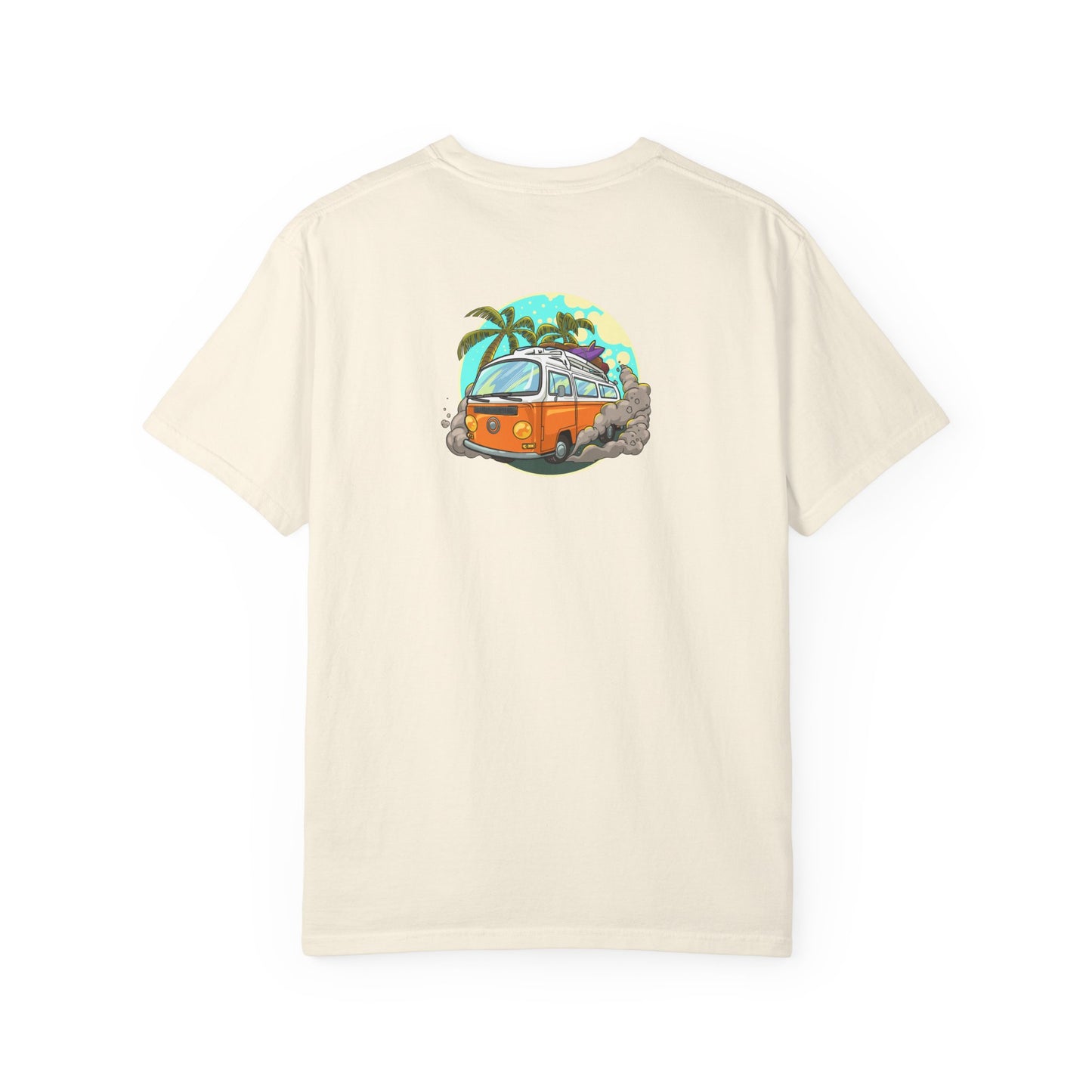 Tropical Beach Unisex Garment-Dyed T-shirt
