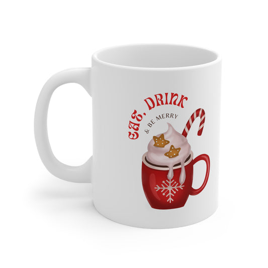 Sweet Drink Christmas Ceramic Coffee Cups, 11oz