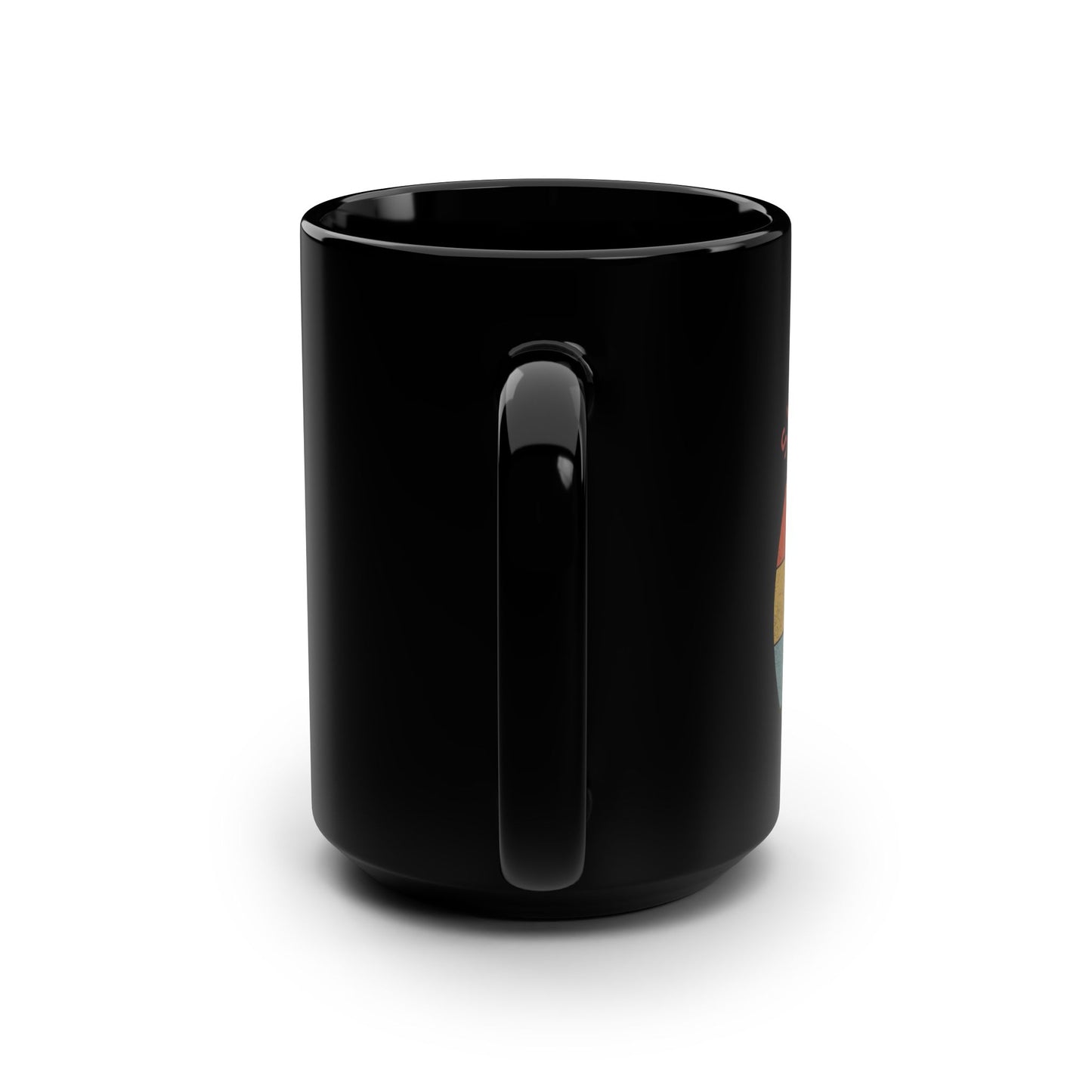 Summer Fun Black Mug, 15oz