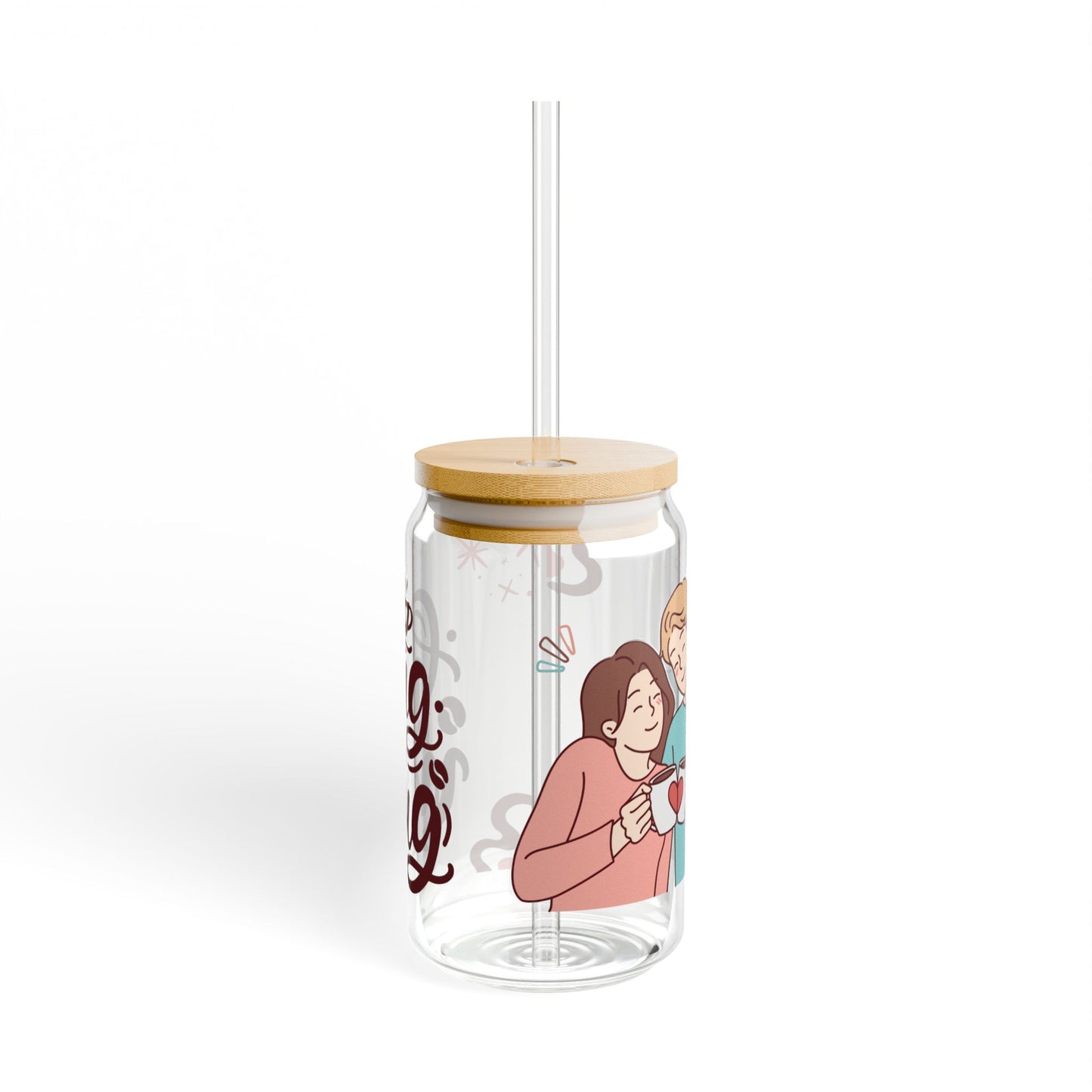 Hug In A Mug Sipper Glass, 16oz