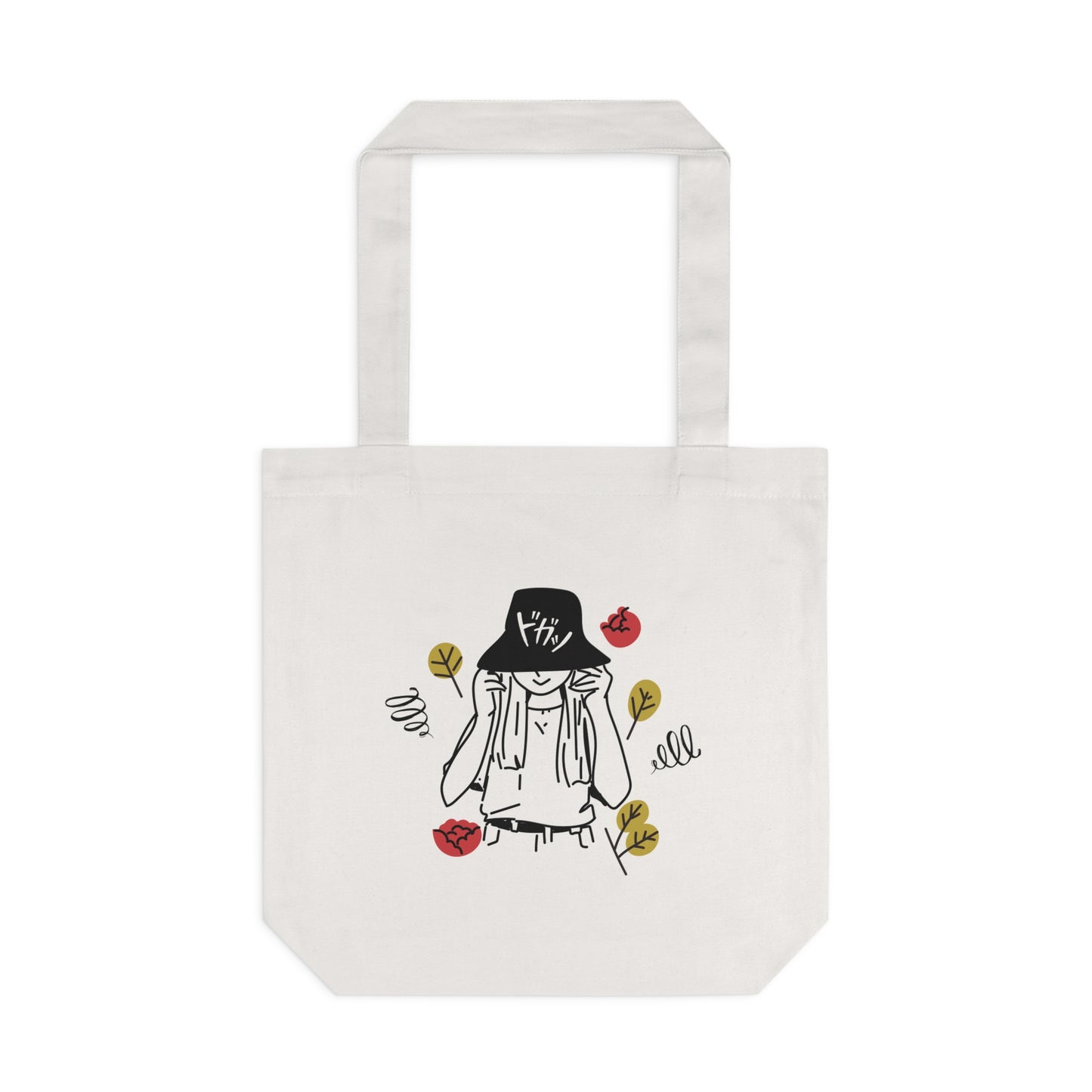 Cute Girl Cotton Tote Bag