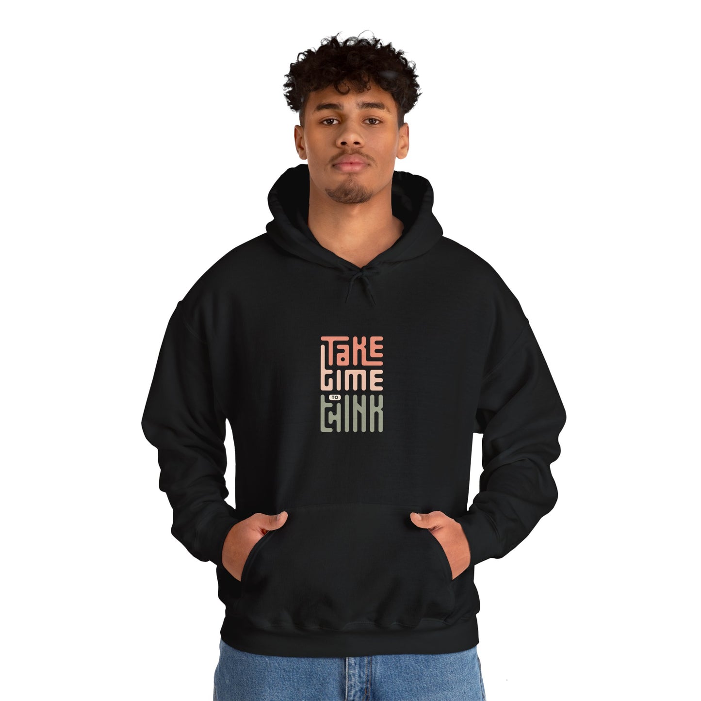 Take Time To Think Unisex Heavy Blend™ Hooded Sweatshirt