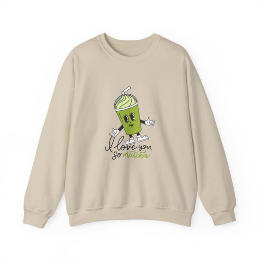 I Love You So Matcha  Women's Heavy Blend™ Crewneck Sweatshirt