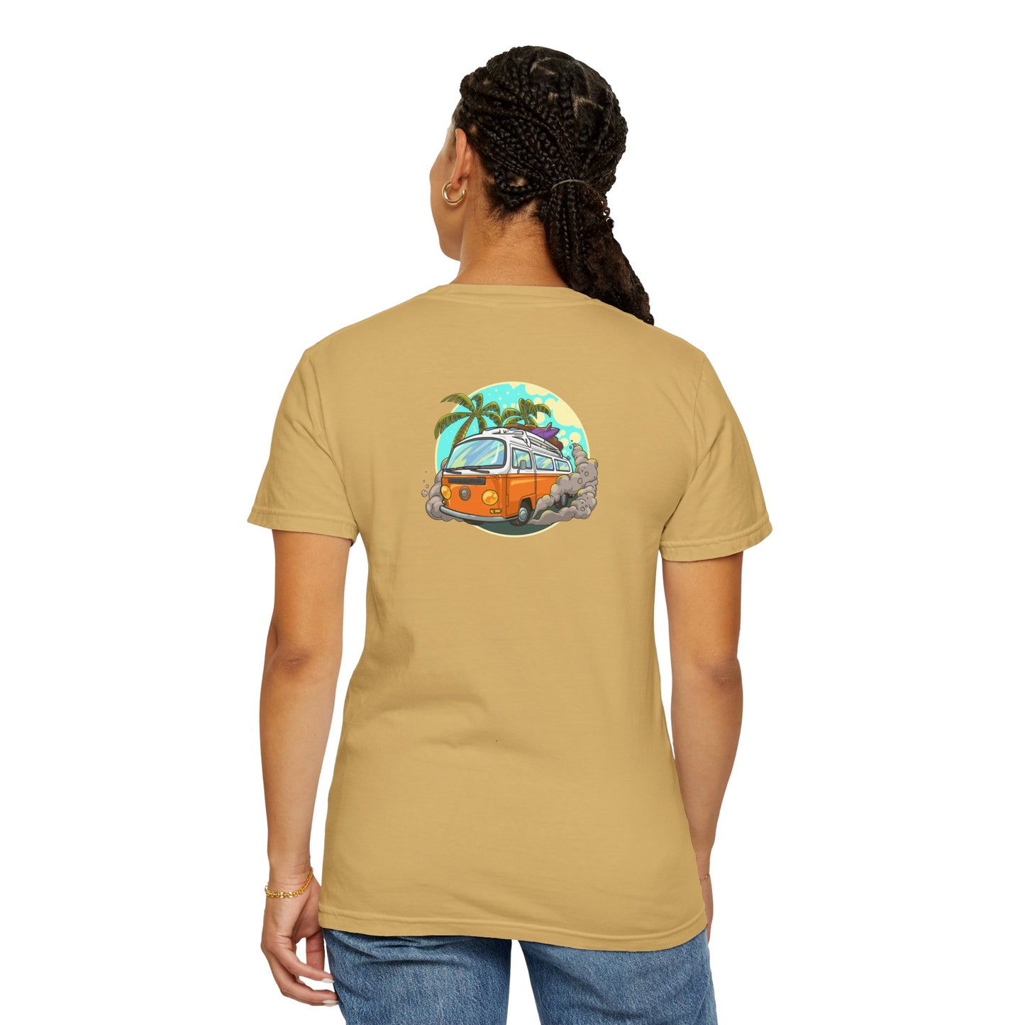 Tropical Beach Unisex Garment-Dyed T-shirt