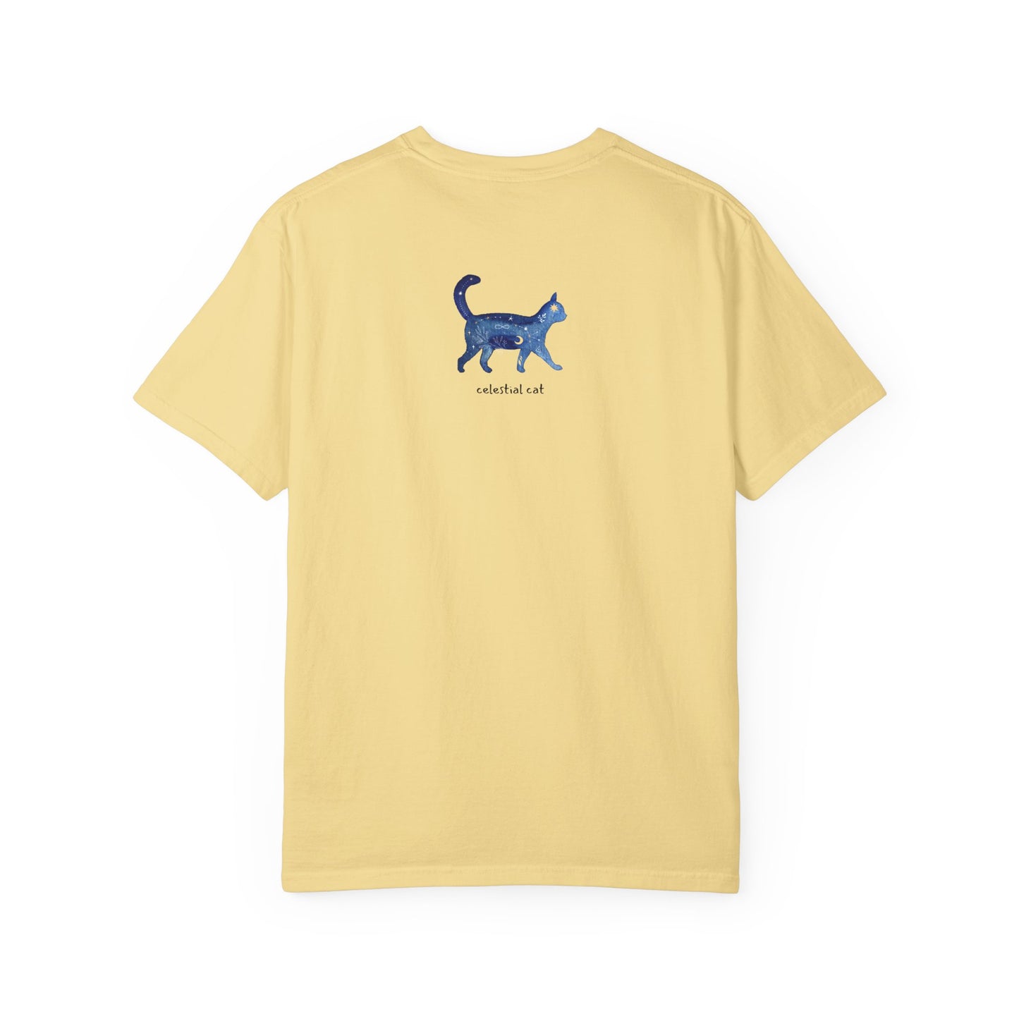 Celestial Cat Unisex Garment-Dyed T-shirt