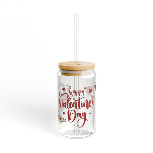 Happy Valentine's Day Sipper Glass, 16oz
