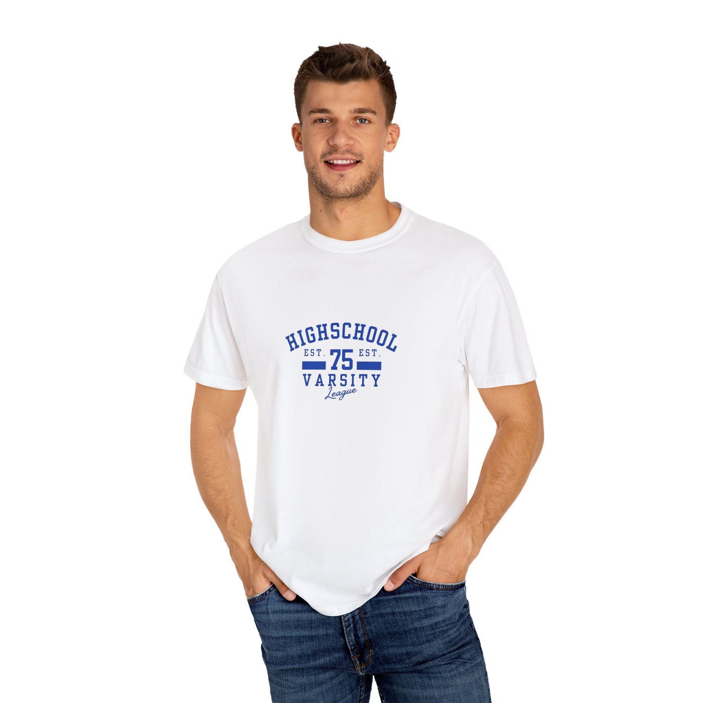 High School Varsity League Unisex Garment-Dyed T-shirt