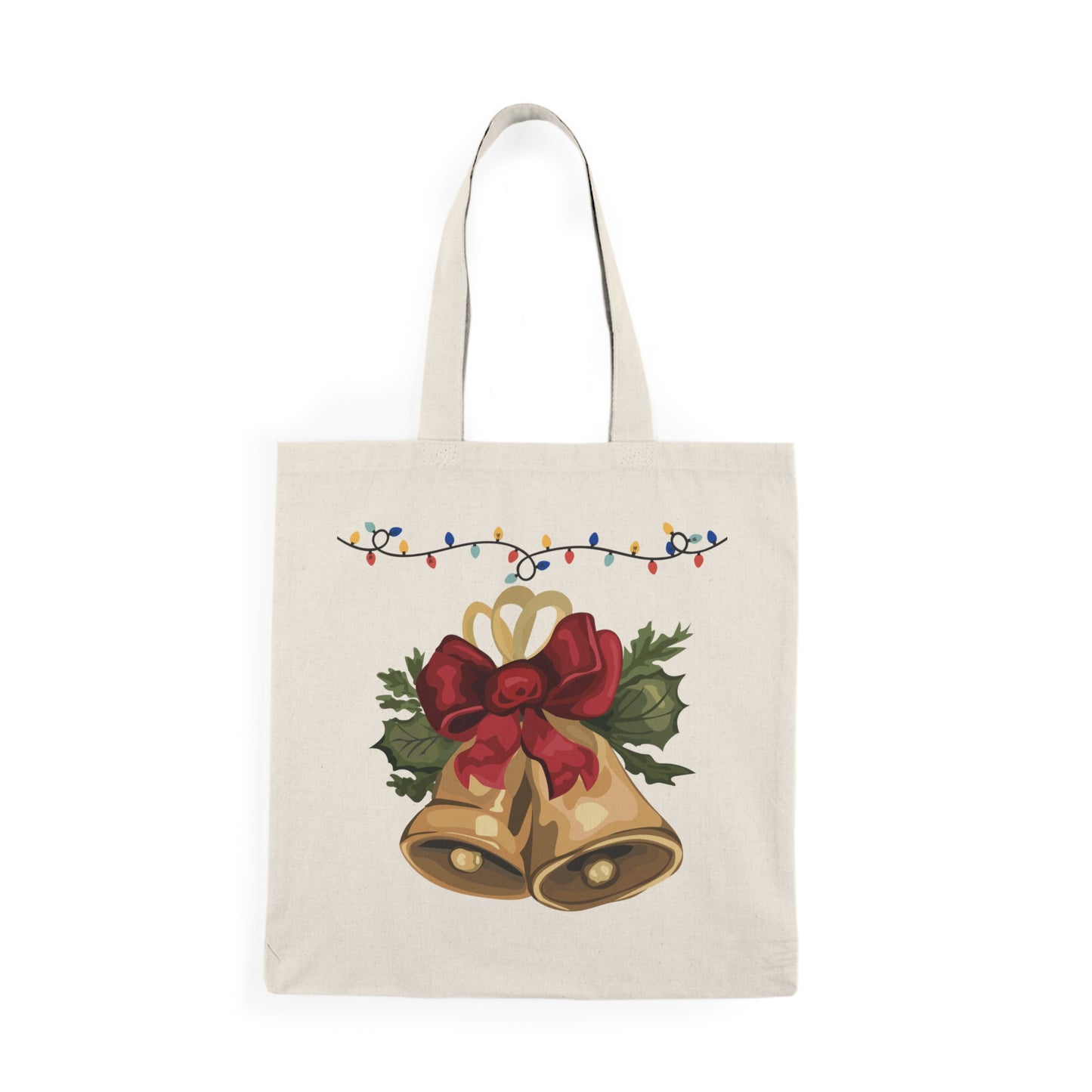 Merry Christmas Natural Tote Bag