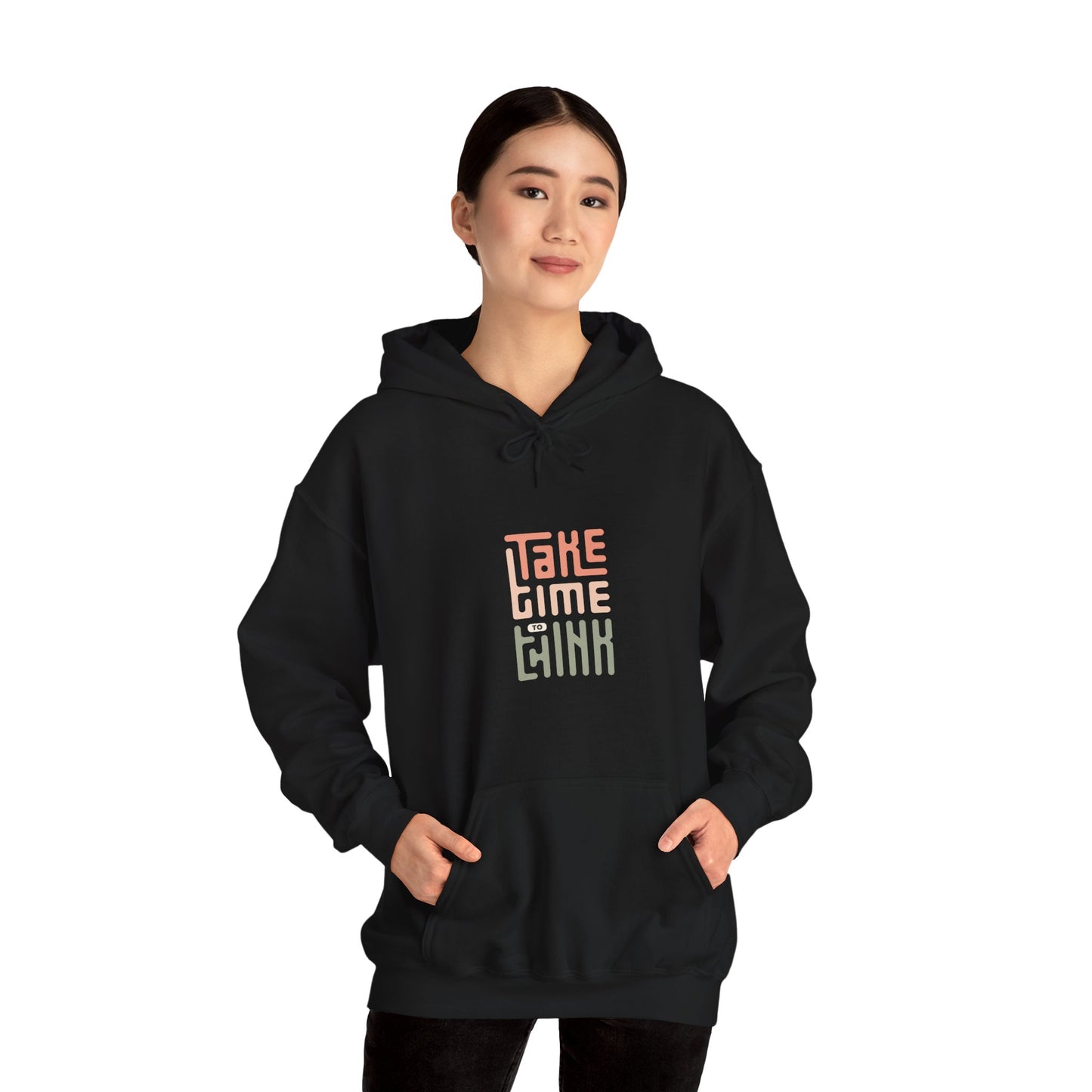 Take Time To Think Unisex Heavy Blend™ Hooded Sweatshirt