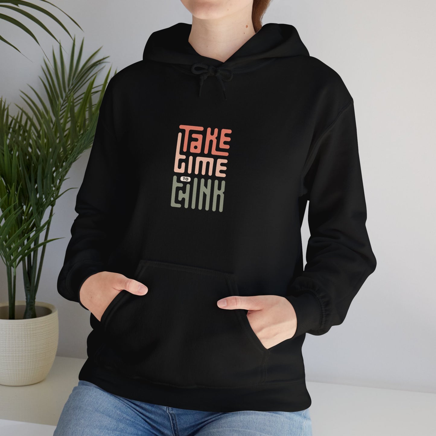 Take Time To Think Unisex Heavy Blend™ Hooded Sweatshirt