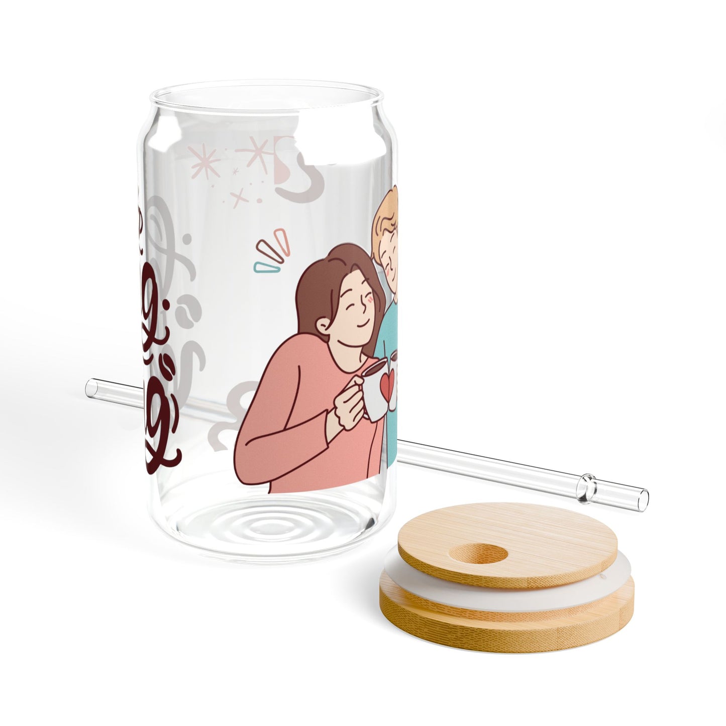 Hug In A Mug Sipper Glass, 16oz