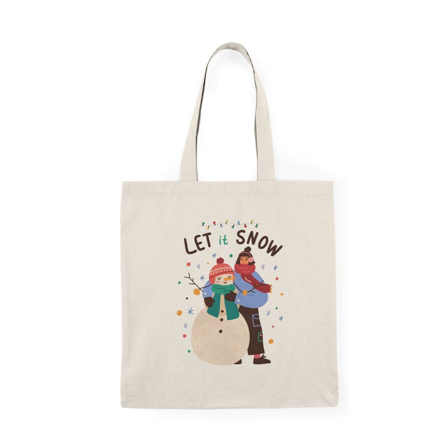 Let It Snow Natural Tote Bag