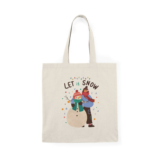 Let It Snow Natural Tote Bag